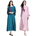 Kaftan vestido largo islámico ropa azul rosa personalizado Abaya modelos Dubai